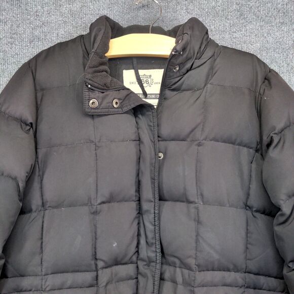 Route 66 Men's Puffer Jacket Black Medium Front Zip Long Sleeve Pocket Quilted - Picture 2 of 16